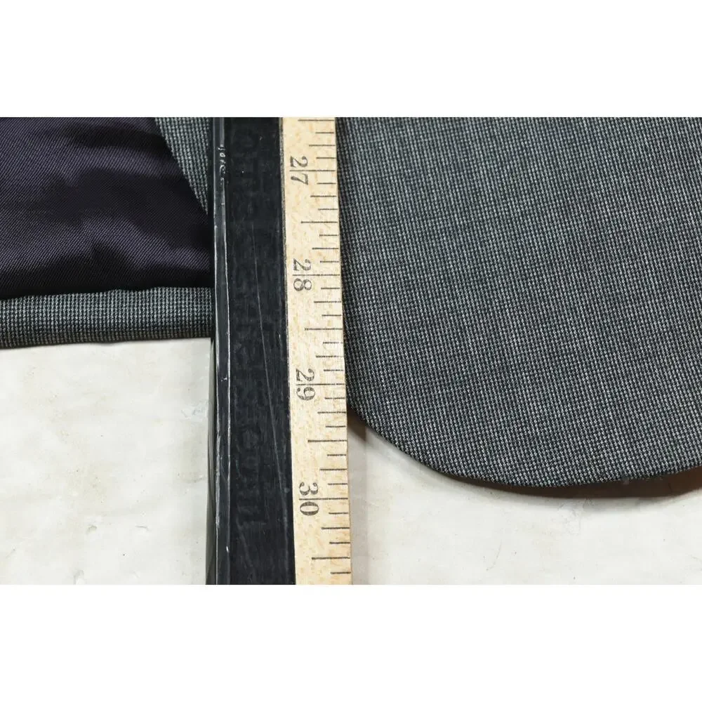 Massimo Dutti Sportcoat Blazer Mens 38 Gray Two-Button Slim Fit Super 150s Wool